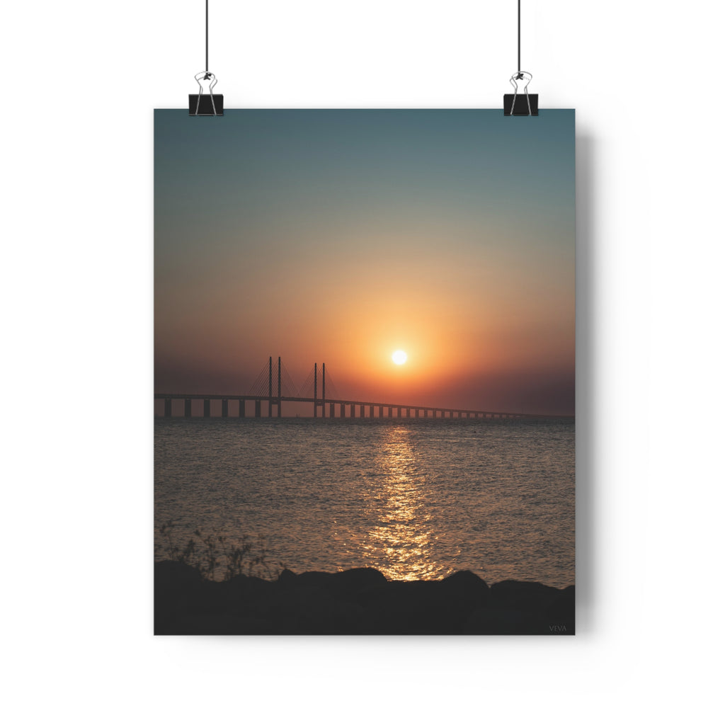 Sunset Serenity Giclée Art Print | Cozy Home Decor, Wall Art, Gift for Nature Lovers, Living Room Artwork, Inspirational Decor