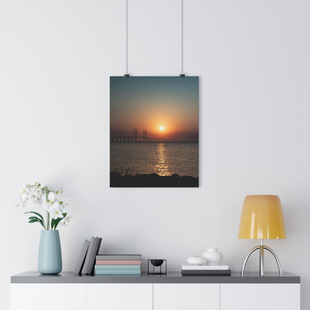 Sunset Serenity Giclée Art Print | Cozy Home Decor, Wall Art, Gift for Nature Lovers, Living Room Artwork, Inspirational Decor